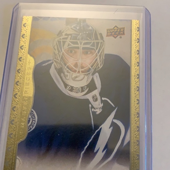 2014-15 Ben Bishop Masterpiece Hockey Card - Picture 1 of 3